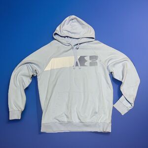 Under Armour Sweatshirt Mens Large Light Blue UA Rival Fleece Hoodie